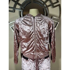 Jolt Pink Velour Jacket Size Xl